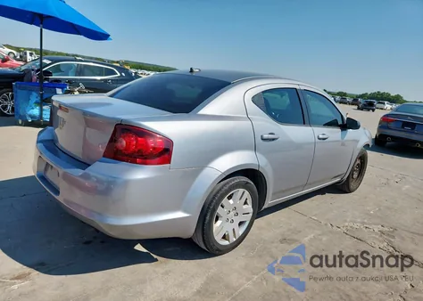 2013 Dodge Avenger Se из США, поврежденный, VIN 1C3CDZAB1DN710298